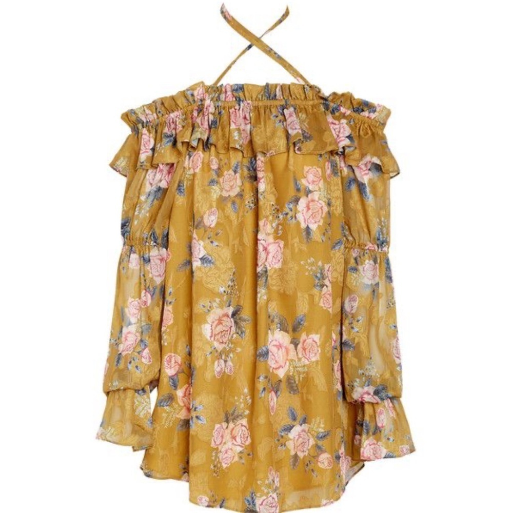 We Are Kindred Mabel Off Shoulder Top floral